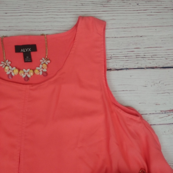 Alyx Lazer Cut Patterned Flowy Tank - Picture 3 of 8